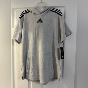 Adidas Gray Sweatshirt Hoodie Performance Wear